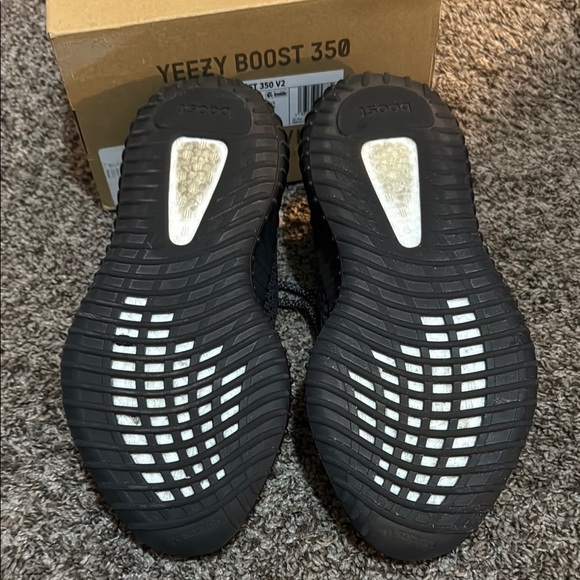 adidas Yeezy Boost 350 Black Sneakers - Picture 6 of 9